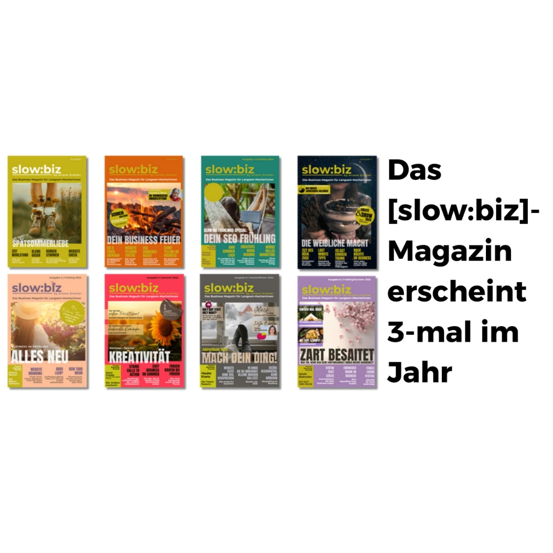 Slow biz von Ariane Grünler