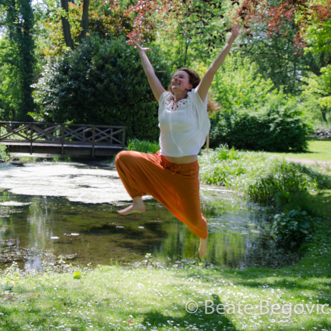 Manuela Cebula in großer Freude